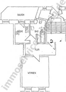 Lindenau, 1 - RWE mit Parkett und Balkon , Grundri&szlig;