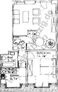 Lindenau, 3-Raum Maisonette-Whg. N&auml;he Lindenfels, Galerie