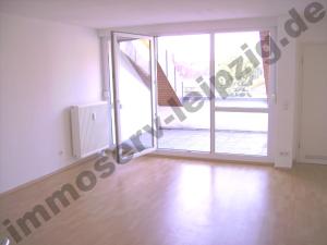Schleussig, Tolles DG-Domizil in Schleussig, Wohnzimmer