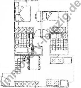 Mckern, Maisonette mit Parkett und Balkon, GR-1